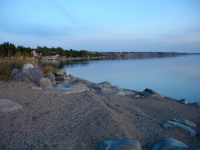Rocky shore of Last Mountain Lake
