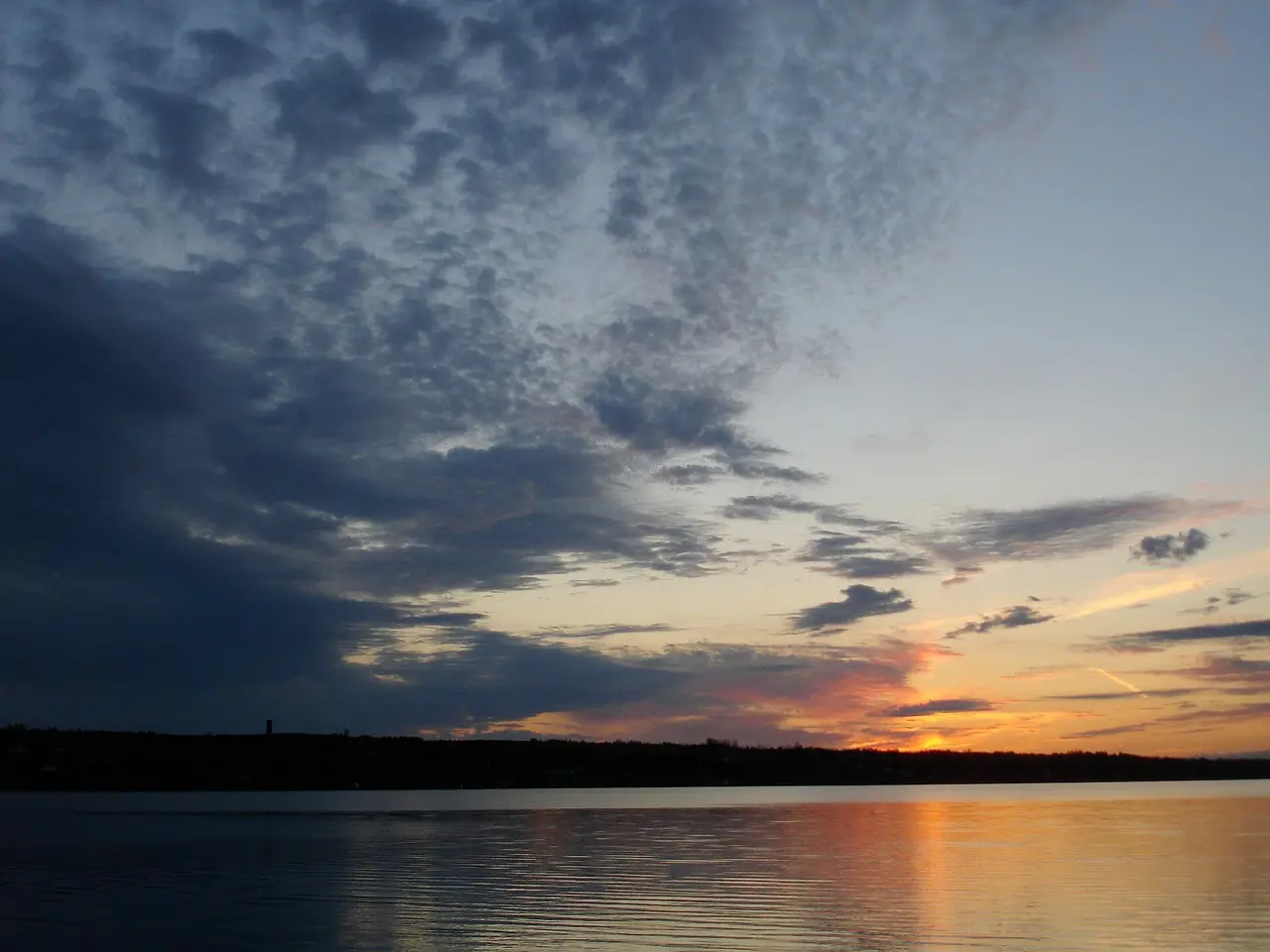 Sunset over Last Mountain Lake, 2006